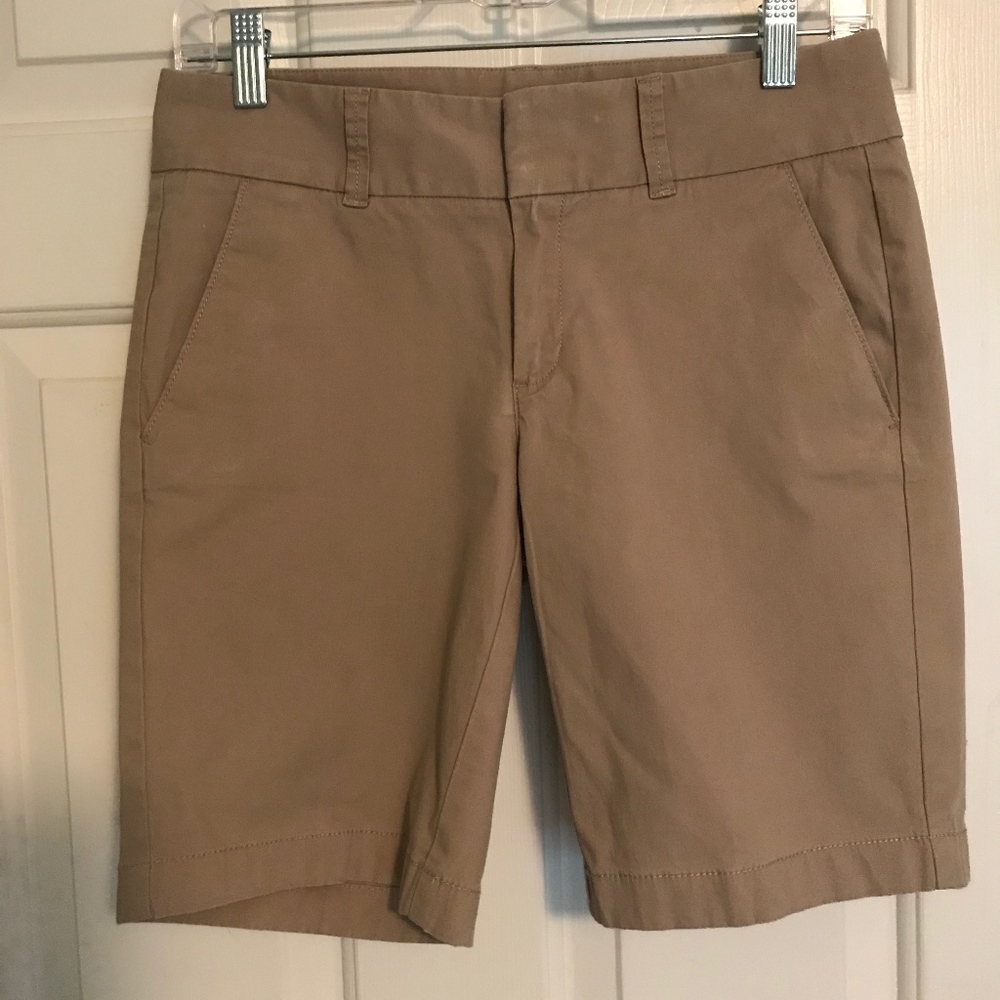 J Crew Tan Frankie Shorts